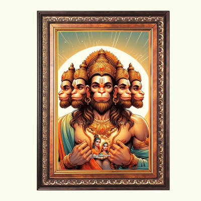 HitechMart Sri Chottanikkara devi Color Photo 10x14 Inch Religious Frame