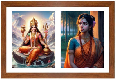HitechMart Parvathi and sita Photo Frame Religious Frame