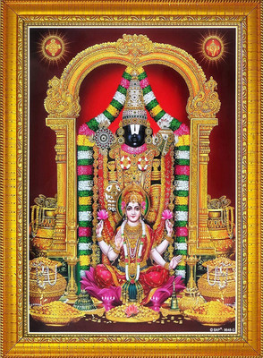 Stuthi Arts TIRUPATI BALAJI PHOTO FRAME Religious Frame