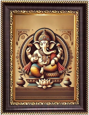 HitechMart Sri Maa Sarada Devi Photoframe 14.7x16.7 inches Religious Frame