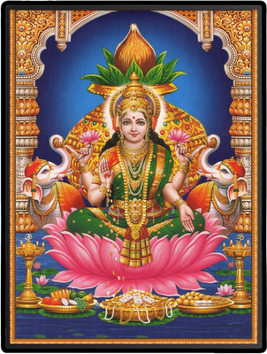 HitechMart Lakshmi Laminated Photo Religious Frame