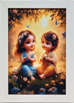 LAXMI STORE Radha Krishna Religious Frame