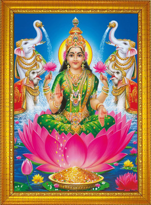 FRIZZY ARTS Laxmi ji Religious Frame