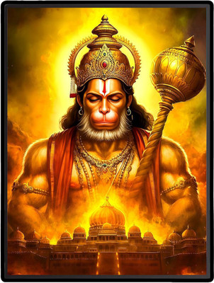 HitechMart Hanuman Laminated Photo Religious Frame
