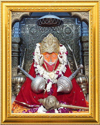 NDFRAME Bageshwar dham balaji photo frame laminated (7.5x8.5 inches) Religious Frame