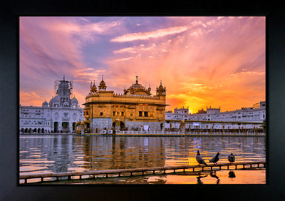 CrowdHall golden temple photo Religious Frame