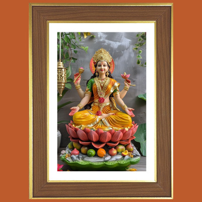 HitechMart Goddess Lakshmi Photo Frame 10x14 Inches Religious Frame