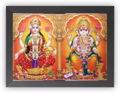 US COLLECTION Laxmi mata Ganesh ji /diwali Gift for Frinds Photo Frame Religious Frame Religious Frame