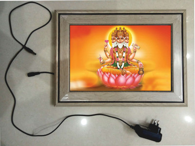 anshul internet point , BRAHMA JI , LED Religious Frame
