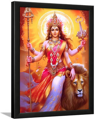 Designhunar Durga Mata Religious Frame