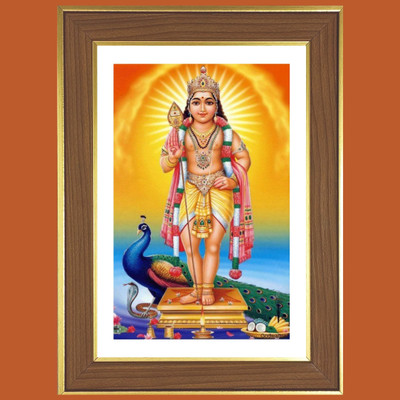 HitechMart Lord Kartikeya Photo Frame 12x16 Inches Religious Frame