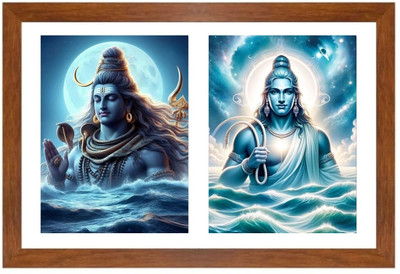 HitechMart Lord shiva and varuna Photo Frame Religious Frame