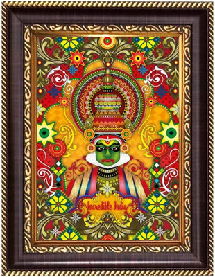 HitechMart Sri Hanuman Photoframe 10.7x12.7 inches Religious Frame