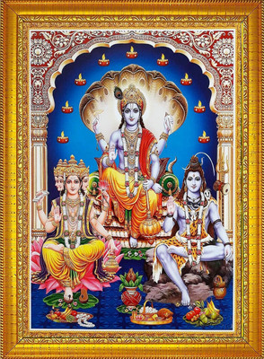 Diyansh Enterprises Lord Vishnu Ji Photo Frame Religious Frame