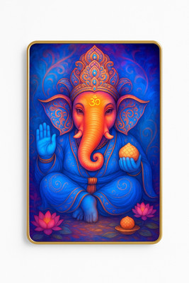 Artique Creation Shri Ganesh Photo Frame 12x18 | Ganpati Wall Art for Home & Pooja Room Religious Frame