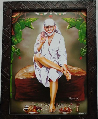 VGS MARKETINGS Shri Shiridi Sai Baba Shirdi Saibaba Sai nath Jagatguru Sadguru Baba Religious Frame