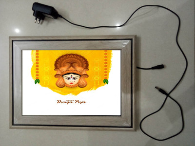 anshul internet point , DURGA MATA , LED Religious Frame