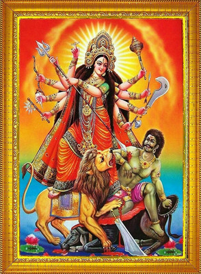 Stuthi Arts Durga maa Religious Frame
