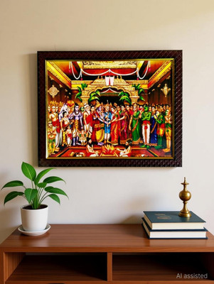 Raghawan Srinivasa Kalyanam | Tirupati Balaji | Venkateswara swamy | Govinda |10x13 Inch Religious Frame