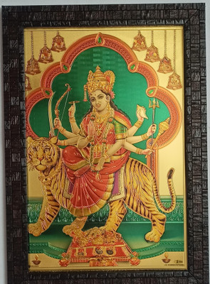 VGS MARKETINGS Goddess Durga Devi Religious Frame