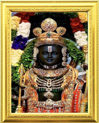 Shree Venkatesh Organics Ram Lala Ayodhya Religious Photo Frame Religious Frame