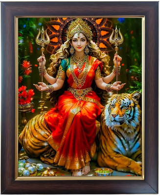 Hitech Sales Vaishno Devi Durga Mata Religious Frame