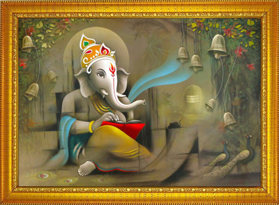 FRIZZY ARTS Ganesh ji Religious Frame