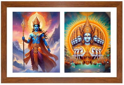 HitechMart Lord indra and surya Photo Frame Religious Frame