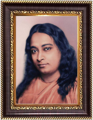 HitechMart Sri Anukul Chandra Thakur Photoframe 12.7x14.7 inches Religious Frame