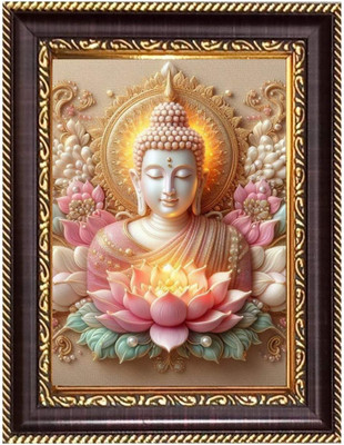 HitechMart Sri A. C. Bhaktivedanta Swami Prabhupada Photoframe 6.7x8.7 inches Religious Frame