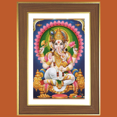 HitechMart Divine Lord Ganesha Photo Frame 16x20 Inches Religious Frame