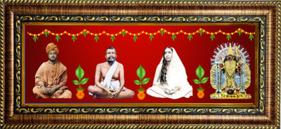 HitechMart Swami Vivekananda, Ramakrishna Paramhansa, Sarada Maa, Kali Maa Religious Frame