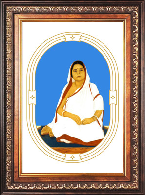 HitechMart Sri Baroma Color Photo frame 16x20 Inch Religious Frame
