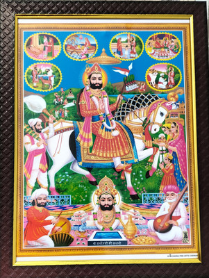 SAI BALAJI ACRALICS Khatu shyam ji Baba Ramdev ji Religious Frame