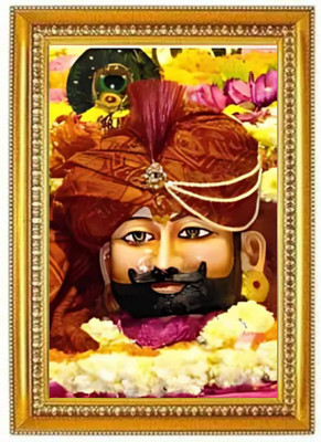 HSB INFRA Shri Khatu Shyam Ji Photo Frame Religious Wall Photo for Home Temple Size 12x18 Religious Frame