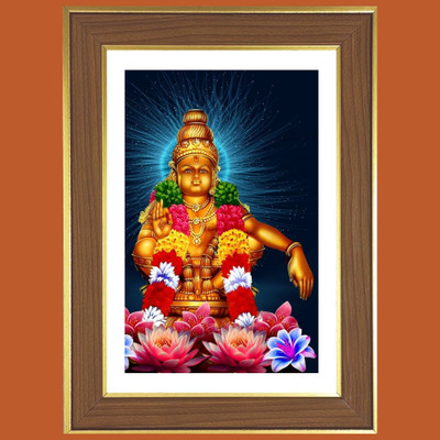HitechMart God Ayyappa Swamy Photo Frame 18x22 Inches Religious Frame