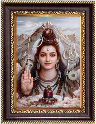 HitechMart Sri Radha KrishnaPhotoframe 14.7x16.7 inches - Religious Desk And Wall Art Religious Frame