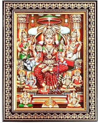 POOJA GHAR Devi Lalitha Devi Religious Frame