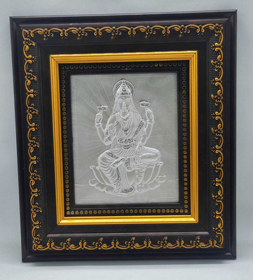 goutham jewellers lakshmi silver plated photo frame for pooja/gifting Religious Frame