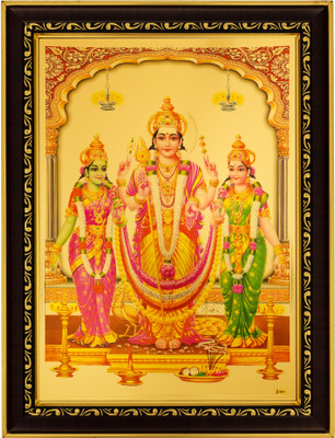 Templeneeds Templeneeds Murugan With Valli &Deivanai Photo Frame Religious Frame