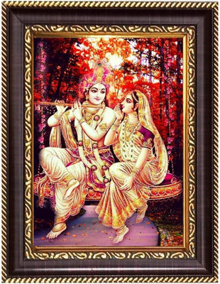 HitechMart Sri GaneshjiPhotoframe 14.7x16.7 inches - Religious Desk And Wall Art Religious Frame