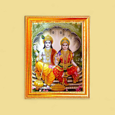 SUNINOW vishnu laxmi Religious Frame