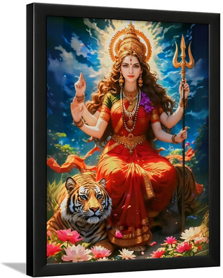 Designhunar Durga Mata Religious Frame