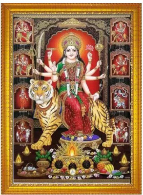 Stuthi Arts Durga Maa Religious Frame