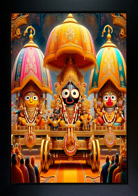 CrowdHall Jagannath Photo Frame | Lord Jagannath Photo Frame ( 10 X 13.5 IN ) Religious Frame