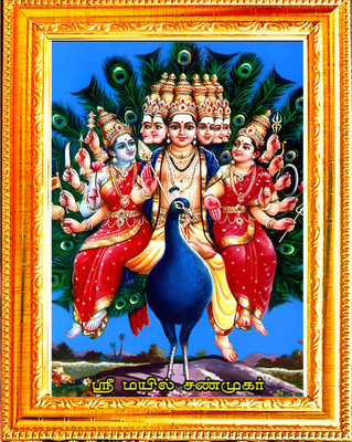 SL GIFT Murugan religious photo frames A4 9x12 size wood wall photo frame Religious Frame