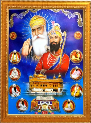 Sunframing Guru nanak dev ji photo frame with laminated sheet . size [ 5x7 ] inch. Religious Frame