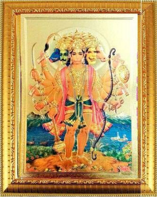 Diyansh Enterprises PANCHMUKHI HANUMAN JI Religious Frame