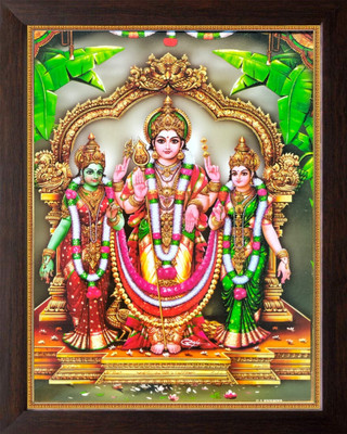 VJ ENTERPRISES Murugan Photo frame ( 9 Inch x 12 Inch ) Religious Frame