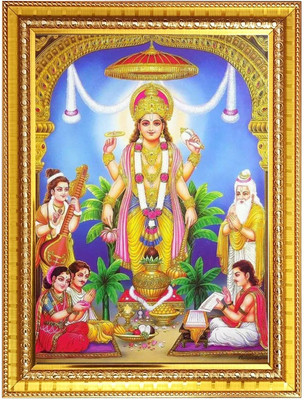 HitechMart Sri satya narayana swamy Photo Frame 12x16 Inches Religious Frame